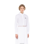 ⁦אביזרים ורוד בהט Miu Miu חגורת עור עם לוגו FNPPL1184⁩ – תמונה ⁦2⁩