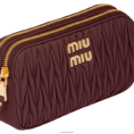⁦אוסף אמרנט אדום/צהוב תירס Miu Miu תיק מיני מעור נאפה מטלסה FNPPL81⁩ – תמונה ⁦7⁩