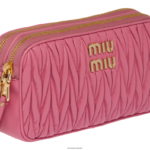 ⁦אוסף ביגוניה ורוד Miu Miu תיק מיני מעור נאפה מטלסה FNPPL62⁩ – תמונה ⁦7⁩