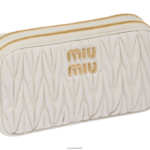 ⁦אוסף לבן Miu Miu תיק מיני מעור נאפה מטלסה FNPPL63⁩ – תמונה ⁦5⁩