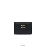 אוסף שָׁחוֹר Miu Miu ארנק עור קטן FNPPL1078