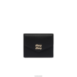 אוסף שָׁחוֹר Miu Miu ארנק עור קטן FNPPL1080