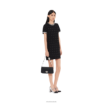 ⁦אוסף שָׁחוֹר Miu Miu תיק איקוני מעור נאפה קריסטל קלוק FNPPL107⁩ – תמונה ⁦5⁩