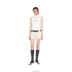 ⁦מוכן ללבישה אקרו Miu Miu מכנסי ג'ינס קצרים FNPPL938⁩ – תמונה ⁦5⁩