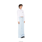 ⁦מוכן ללבישה כחול בהיר Miu Miu ג'ינס FNPPL963⁩ – תמונה ⁦5⁩
