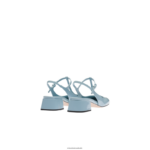 ⁦נעליים כחול בהיר Miu Miu משאבות slingback מעור פטנט FNPPL179⁩ – תמונה ⁦3⁩