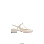⁦נעליים שֶׁנהָב Miu Miu משאבות slingback מעור פטנט FNPPL178⁩ – תמונה ⁦2⁩