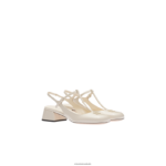 נעליים שֶׁנהָב Miu Miu משאבות slingback מעור פטנט FNPPL178