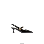 ⁦נעליים שָׁחוֹר Miu Miu משאבות slingback מעור פטנט FNPPL196⁩ – תמונה ⁦2⁩