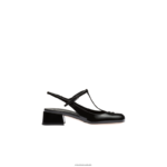 ⁦נעליים שָׁחוֹר Miu Miu משאבות slingback מעור פטנט FNPPL180⁩ – תמונה ⁦2⁩
