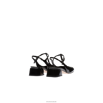 ⁦נעליים שָׁחוֹר Miu Miu משאבות slingback מעור פטנט FNPPL180⁩ – תמונה ⁦3⁩
